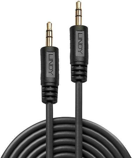 Lindy 3,5mm Klinkenkabel 3,5mm Stecker - 3,5mm Stecker Schwarz 1m 35641