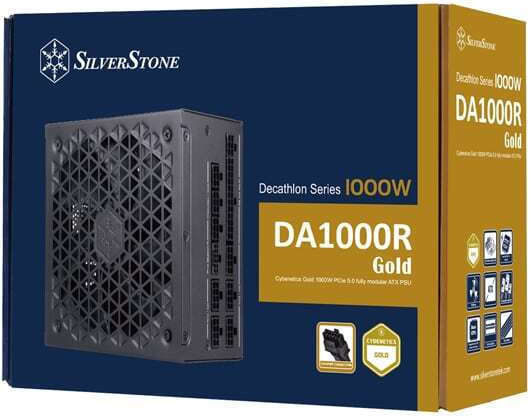 Silverstone DA1000R 1000W Negru Sursă de Alimentare Calculator Complet modular 80 Plus Gold
