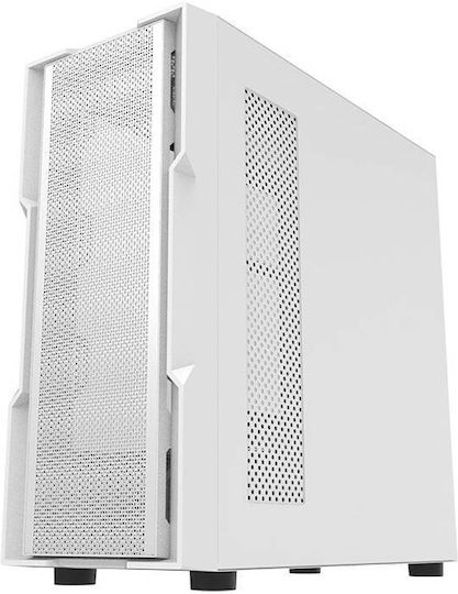 Darkflash DK431 Gaming Midi Tower Computer Case with Side Window White