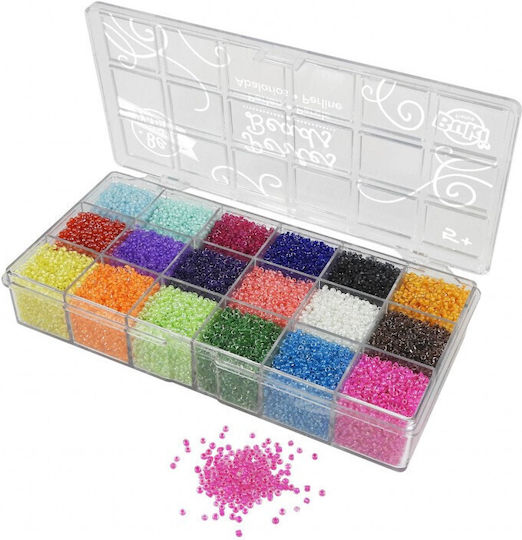 Buki Children's Craft Box of Transparent Beads for Children 5+ Years