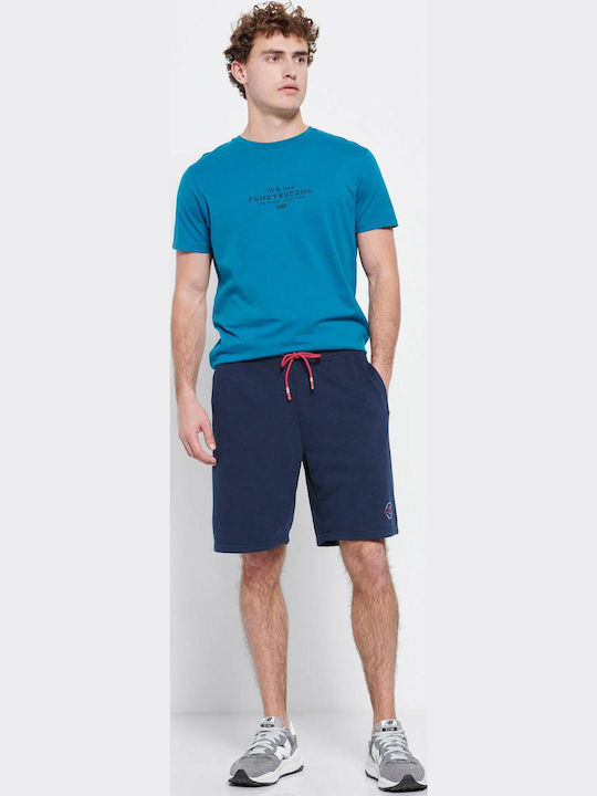 FBM007-05003 Men's Athletic Shorts Navy Blue