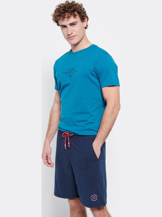 FBM007-05003 Men's Athletic Shorts Navy Blue