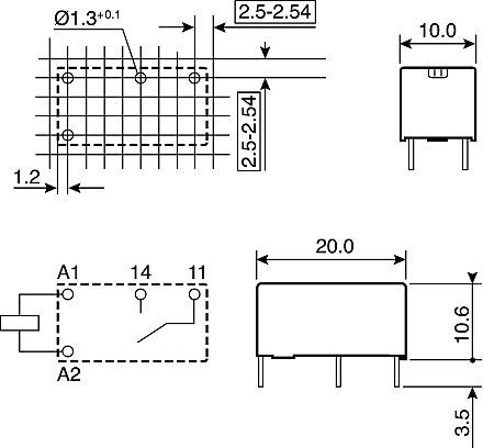 Schrack Ρελέ 24V 6A Μινιατούρας 1P 24V DC 6A RE030024 01.077.0025