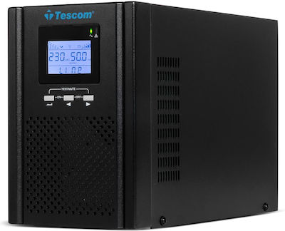 Tescom Neoline Pro 1102 ST UPS Line-Interactive 2000VA 1800W with 3 Schuko Power Plugs