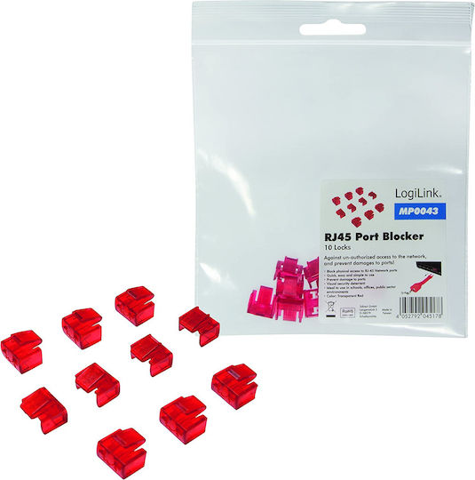 LogiLink RJ45 Port Blockers 10pcs 10Stück (MP0043)
