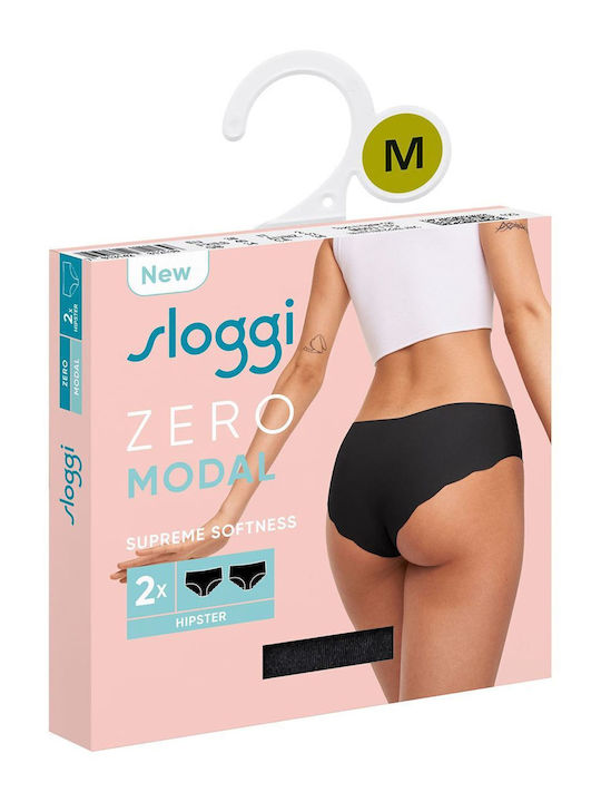 Zero Modal 2.0 Women's Slip 2Pack Seamless Black