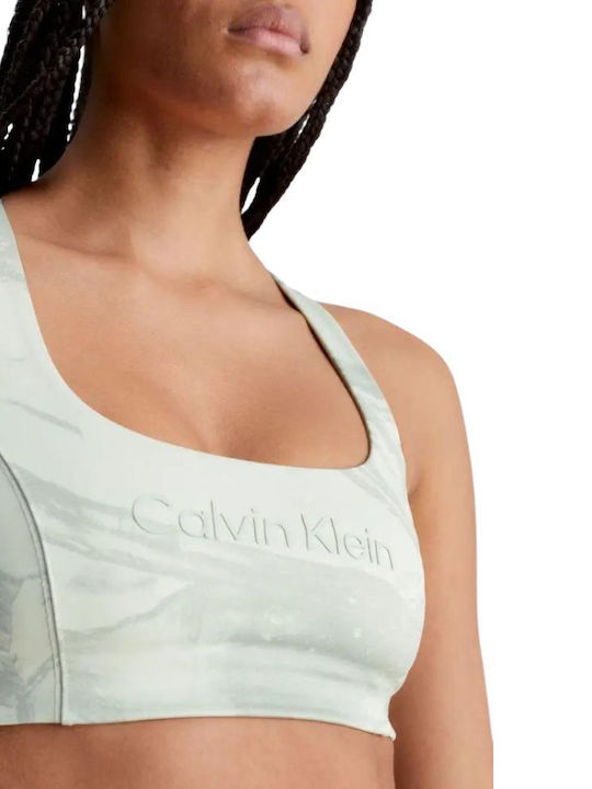 Calvin Klein Women's Sports Bra without Padding Green