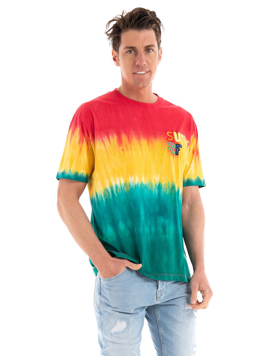 Scotch & Soda T-shirt Bărbătesc cu Mânecă Scurtă Multicolor