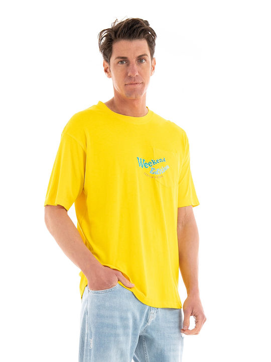 Scotch & Soda Men's Short Sleeve T-shirt Yellow