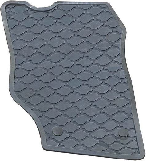 Set of Front and Rear Mats 3pcs Tray Type for Volkswagen Touareg Porsche Cayenne Gray