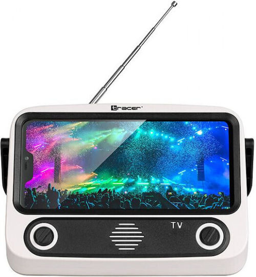 Tracer TV79 Ηχείο Bluetooth 5W με Ραδιόφωνο και Διάρκεια Μπαταρίας έως 5 ώρες Λευκό