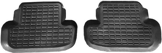 Set of Front and Rear Mats 4pcs Tray Type for Audi A5 2007-2015 Black