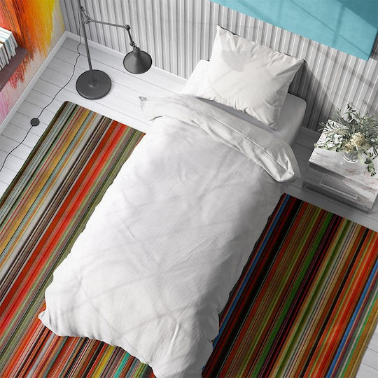 Dimcol Solid Σετ Υπέρδιπλο 4τμχ 220x240εκ. 491 White