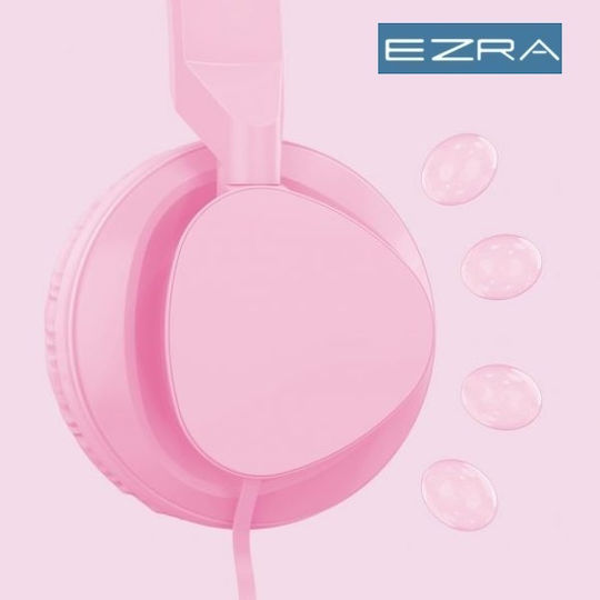 Ezra BH04 Cu fir On Ear Căști Roz