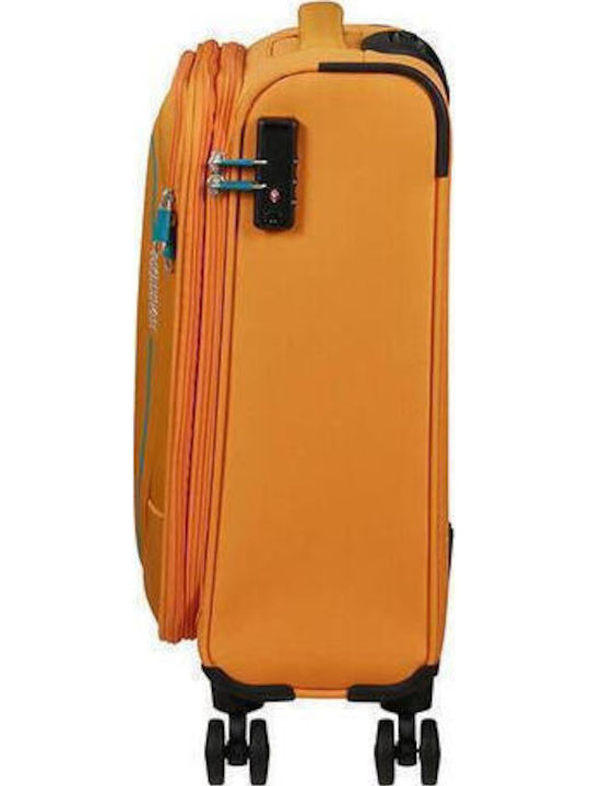 American Tourister Pulsonic Spinner Valiză De Călătorie De Cabină Din Material Textil Portocalie Cu 4 Roți Înălțime 55 Cm