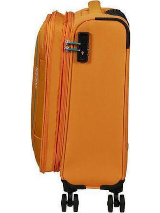 American Tourister Pulsonic Spinner Valiză De Călătorie De Cabină Din Material Textil Portocalie Cu 4 Roți Înălțime 55 Cm