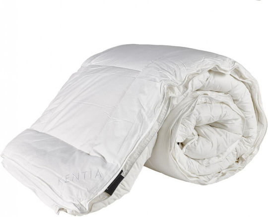 Kentia Πάπλωμα Υπέρδιπλο με Γέμιση Hollowfiber 220x240εκ. 4 Seasons White 400 GSM