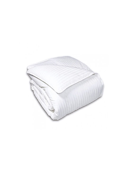 SB Home Πάπλωμα Μονό με Γέμιση Microfiber 160x240εκ. All Seasons Λευκό 300 GSM 11.5 togs