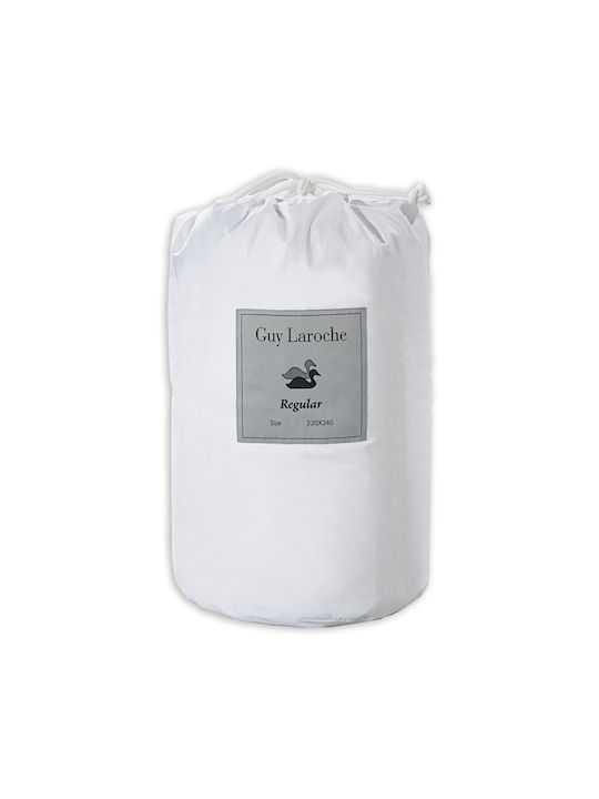 Guy Laroche Bettdecke Großes Doppelbett 220x240cm New Regular White 10.5 togs Togs