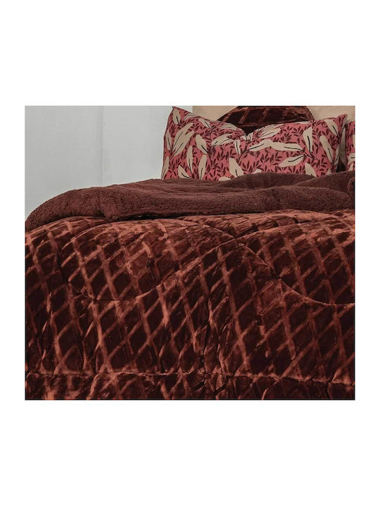 Palamaiki Комбинирано одеяло Куинсайз 220x240бр Nadine Бордо 280 г/м²Gsm