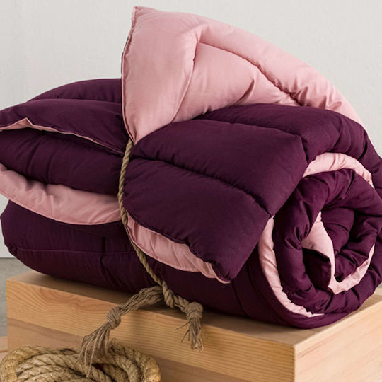 Vesta Home Пухено Куинсайз 220x230бр Micro Purple-Violet 300 г/м²Gsm 12.5 togs Togs