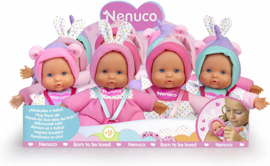 Giochi Preziosi Nenuco Μωρό Κούκλα Μωράκι Cute με Ροζ Φορμάκι Ροζ Φορμάκι 15 εκ.