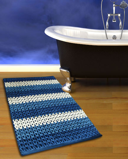San Lorentzo Πατάκι Μπάνιου Βαμβακερό Chenille 1508 BLUE/WHITE Μπλε/Λευκό 70x120εκ. San Lorentzo Πατάκι Μπάνιου Βαμβακερό Chenille 1508 BLUE/WHITE Μπλε/Λευκό 70x120εκ.