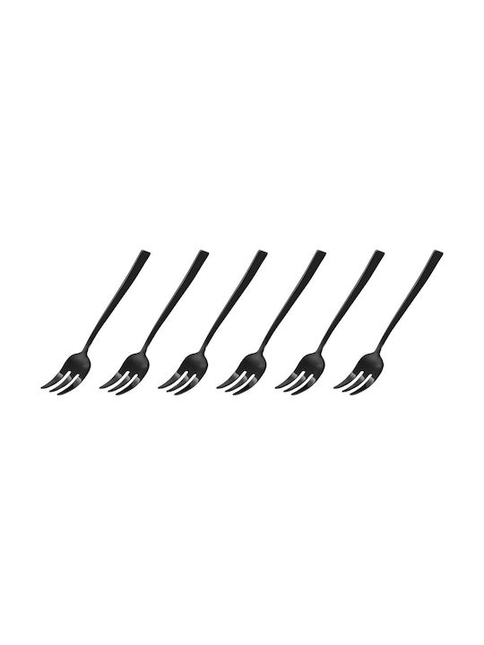 Sambonet Inox Table Fork Set Black Dolcenero Lucido 6pcs