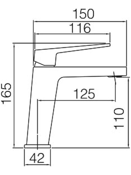 Excel Karratu Inox Sink Faucet Silver