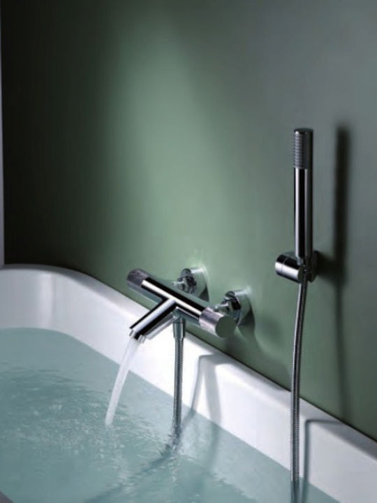 Excel Viento Mischung Bade- / Duscharmatur Badewanne Thermostatische Komplettes Set Silber