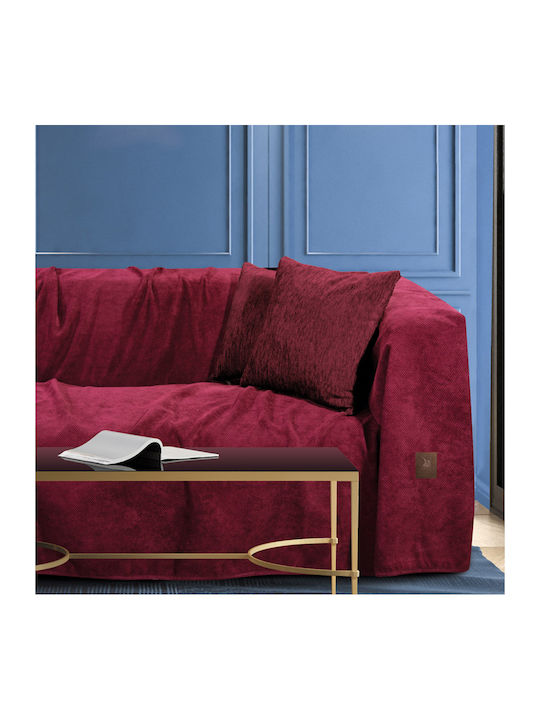 Greenwich Polo Club Sofa Throws 2 Seater 2735 180x250cm Burgundy