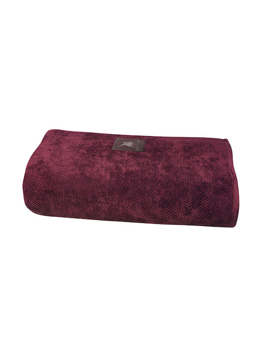 Greenwich Polo Club Sofa Throws 2 Seater 2735 180x250cm Burgundy