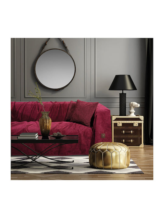 Greenwich Polo Club Sofa Throws 2 Seater 2735 180x250cm Burgundy