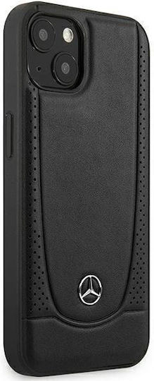 Mercedes-Benz Urban Back Cover Piele artificială Negru (iPhone 14 Plus)