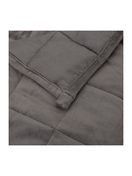 vidaXL Gravity Velvet Blanket for Sofa 120x180cm Gray