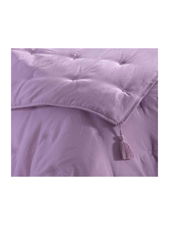 Nef-Nef Homeware Dreamer Coverlet Single Microfiber Lilac 160x220cm