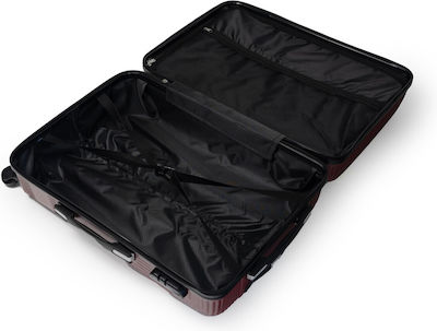 Cardinal 2010 Travel Suitcases Hard Burgundy with 4 Wheels Set 2pcs 201050/60