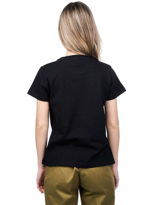 Pinko Bussolotto Damen T-shirt Schwarz