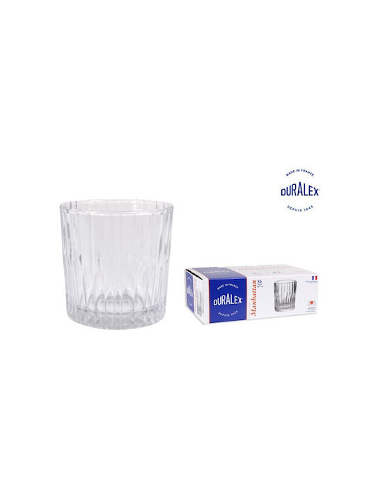 Duralex Set Gläser Whiskey aus Kristall 310ml 6Stück