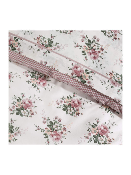 Das Home Bettwäsche-Set Überdoppel 240x260cm. 9592 Rosa 4Stück