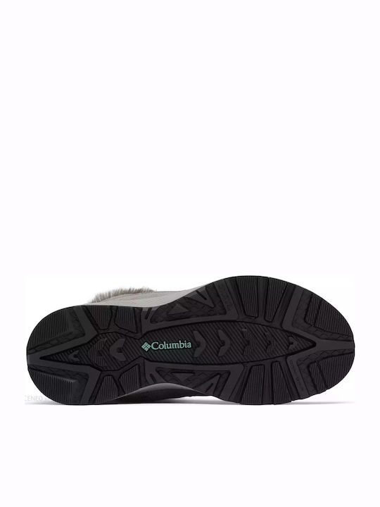 Slopeside Peak Suede Γυναικείες Μπότες Χιονιού με Γούνα Μπεζ