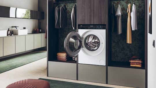 Haier HW80-B14939-S Πλυντήριο Ρούχων 8kg 1400 Στροφών Γκρι