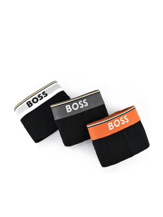 Hugo Boss Ανδρικά Μποξεράκια Μαύρα 3Pack