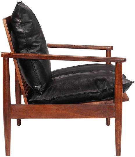Zweisitzer Sofa Echtes Leder Braun 116x69x72cm
