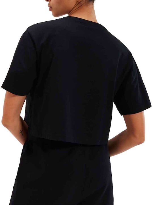 Ellesse Carala Women's Athletic Crop Top Short Sleeve Black