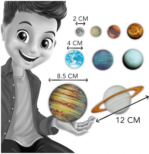 Buki Space Solar System Joc Educațional de Cunoștințe pentru 5+ ani Ani