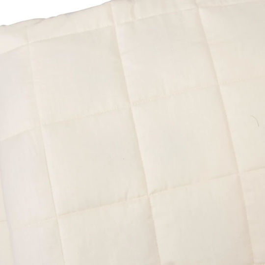 vidaXL Gravity Blanket for Sofa 138x200cm Light Cream