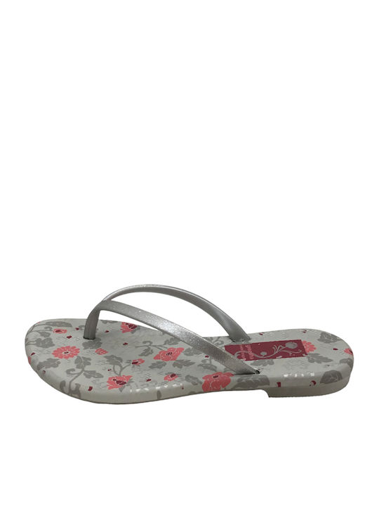 Șlapi pentru copii Flip Flops Argintii