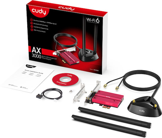 Cudy Wireless Card Wi‑Fi 6 (3000Mbps) PCI-e Card
