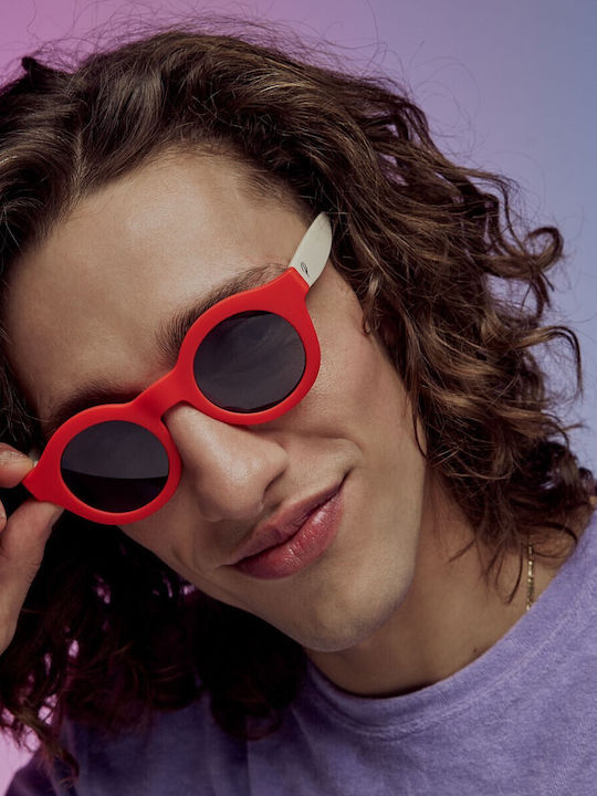 Colori Unisex Sunglasses with Plastic Frame Red/Black SS9723